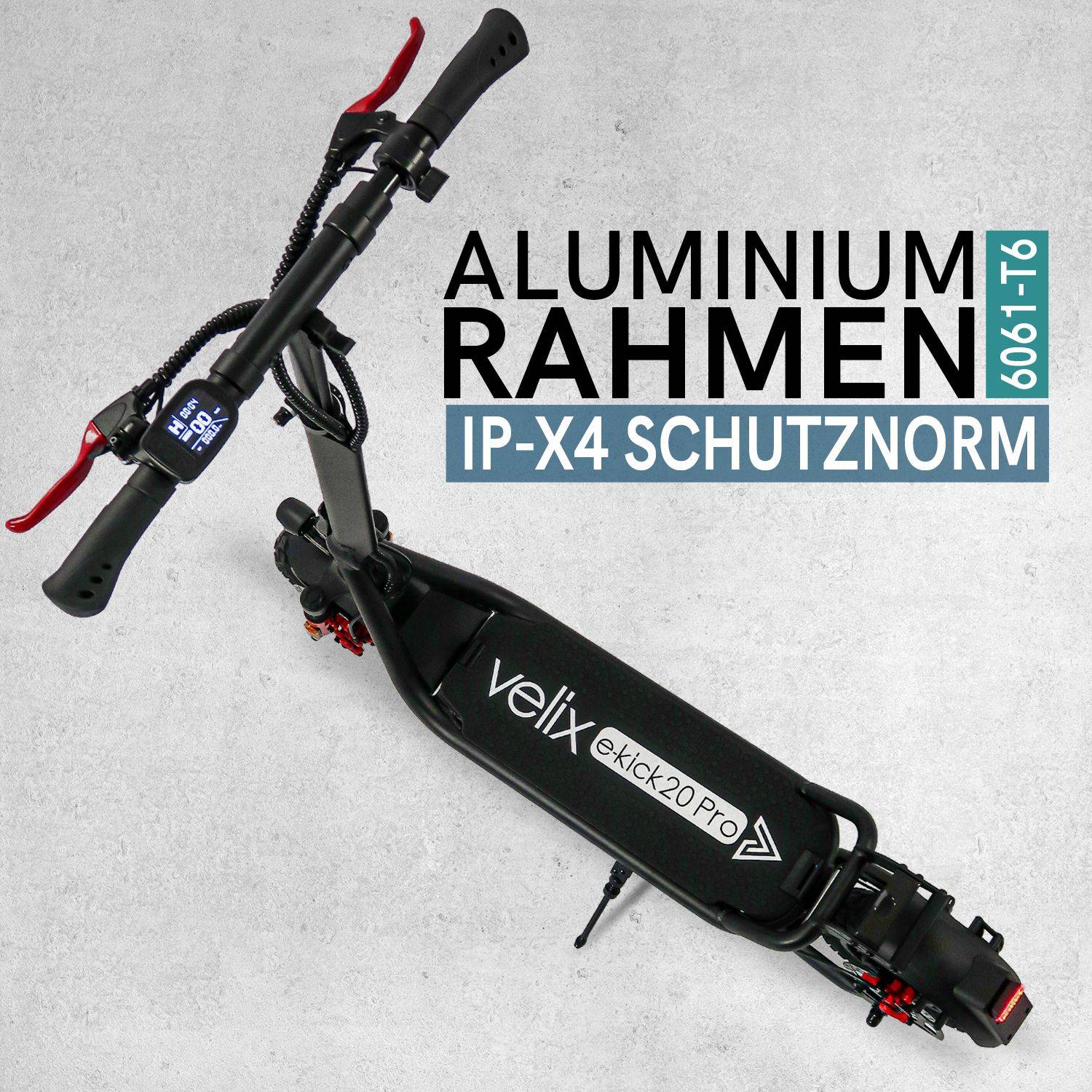 Rolektro E-Kick 20 Pro SW 20kmh 60km 350W 120kg E-Scooter ABE